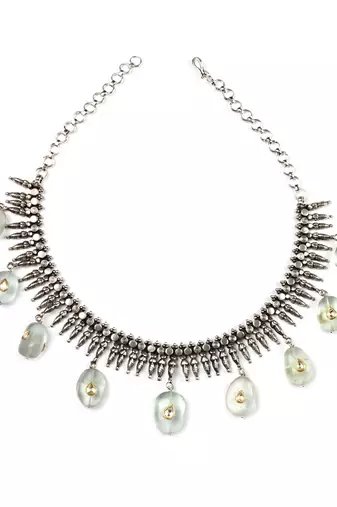 Silver necklaces