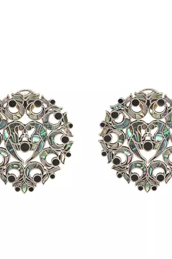 Silver earrings