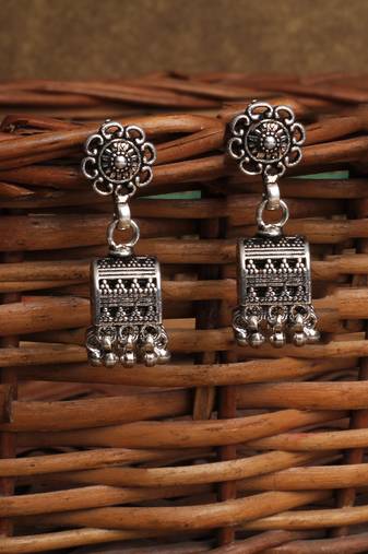 Silver earrings
