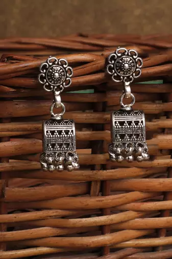 Silver earrings