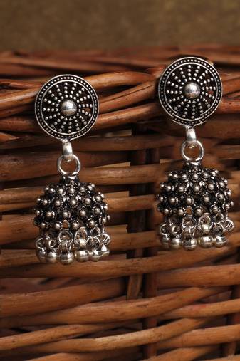Silver earrings