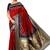 Red woven silk blend saree with blouse