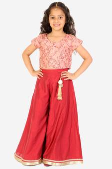 KID1 Ria Crop Top With Flare Plazzo