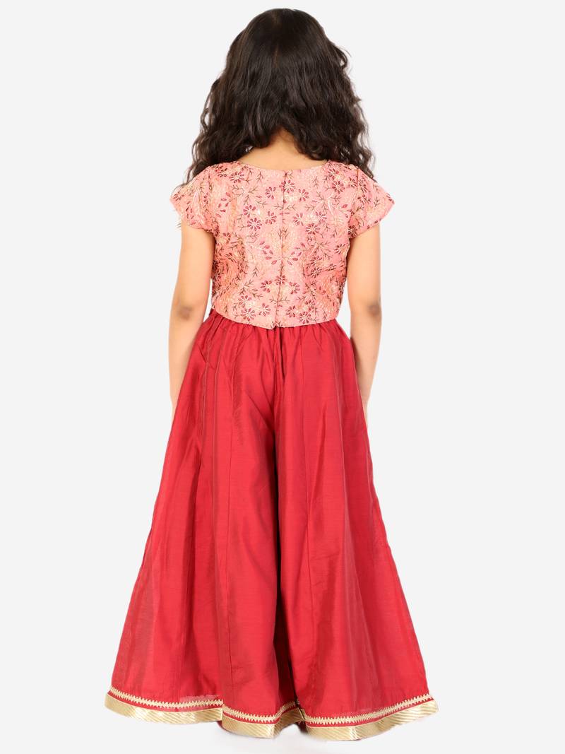 KID1 Ria Crop Top With Flare Plazzo