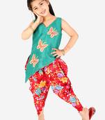 KID1 Titli cross cut kurti dhoti