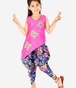 KID1 Titli cross cut kurti dhoti