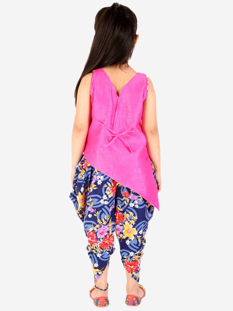 KID1 Titli cross cut kurti dhoti