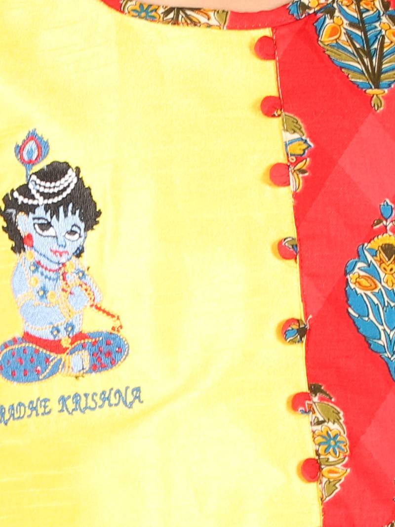 KID1 Radhe Krishna Dhoti Set