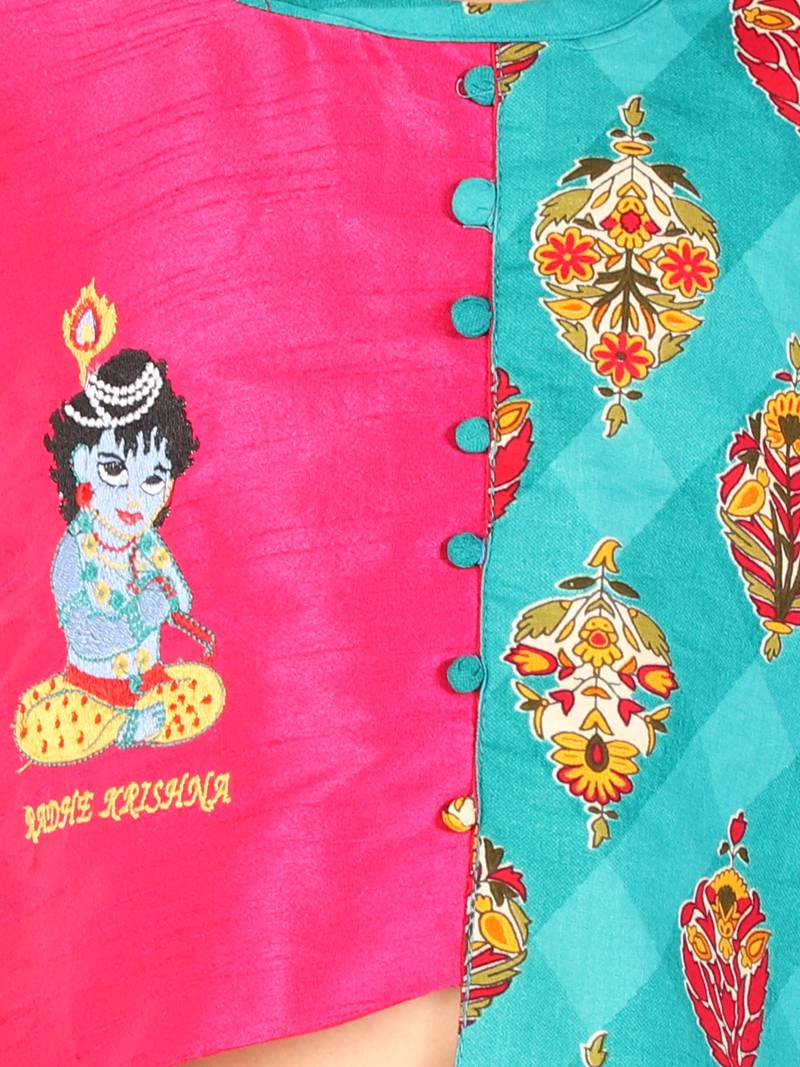 KID1 Radhe Krishna Dhoti Set