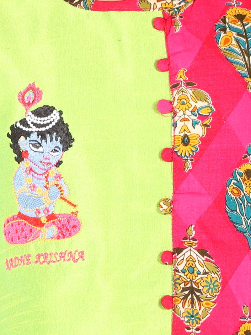 KID1 Radhe Krishna Dhoti Set