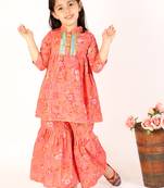 KID1 Floral print Sharara set