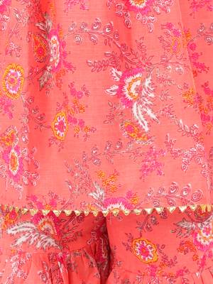 KID1 Floral print Sharara set 3