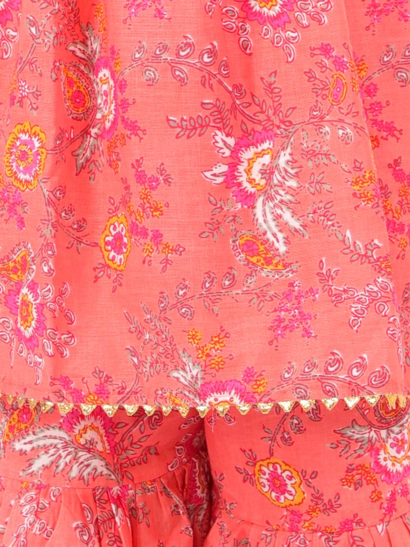 KID1 Floral print Sharara set