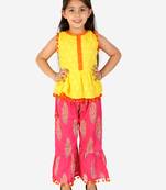 KID1 Sargam Peplum Top with sharara