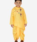 KID1 Utsav Embroidered Cross Cut Kurta Dhoti