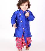 Festive Sherwani With Pattola Print Dhoti