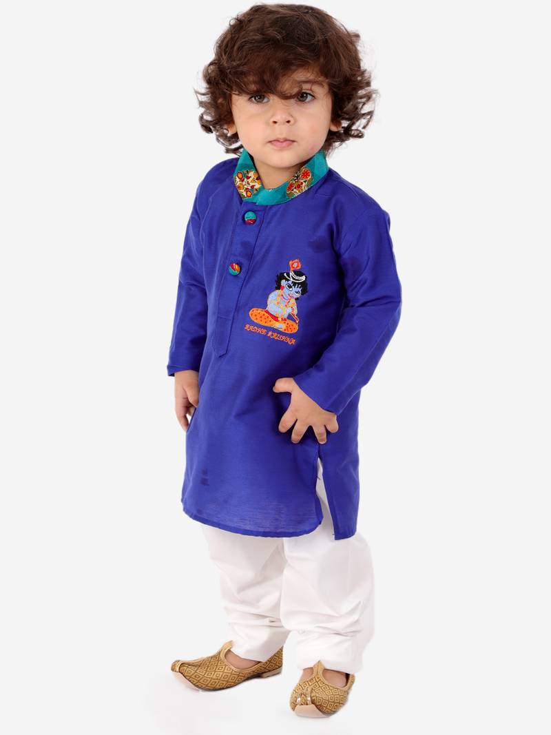 KID1 Radhe Krishna kurta pyjama set