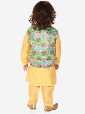 KID1 Festive jacket with silk kurta pyjama 2