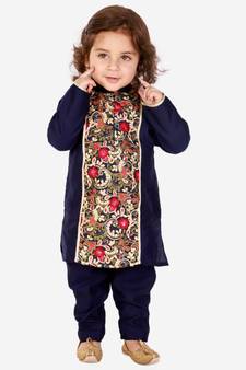Kid1 Noor floral panel kurta pyjama