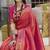 Magenta woven silk saree with blouse