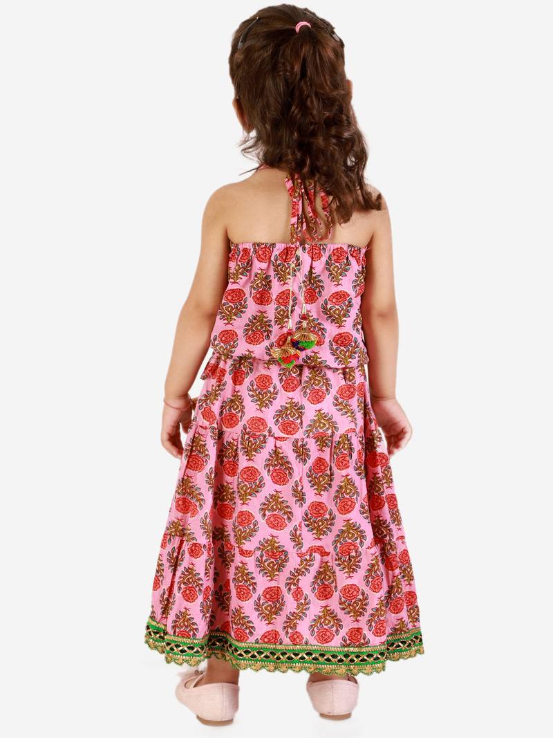 KID1 Banjara skirt with halter neck choli