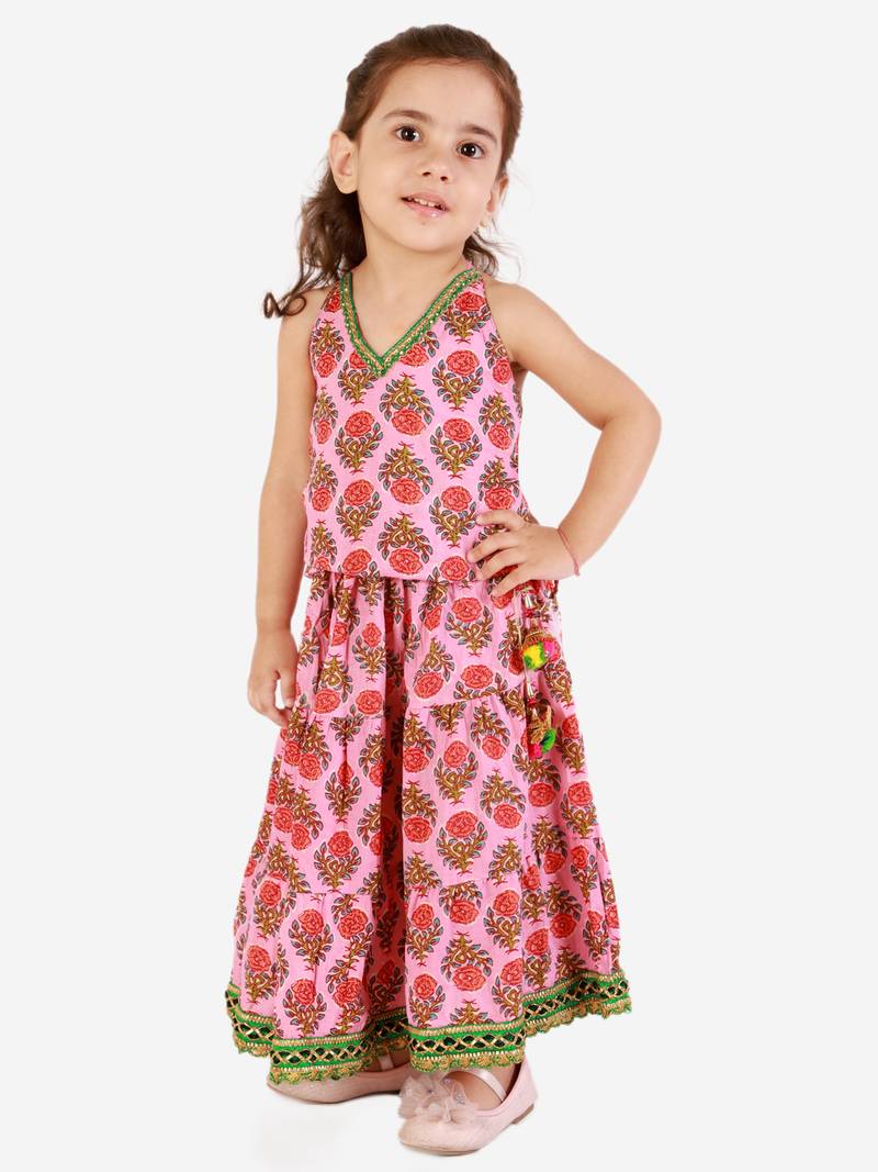 KID1 Banjara skirt with halter neck choli
