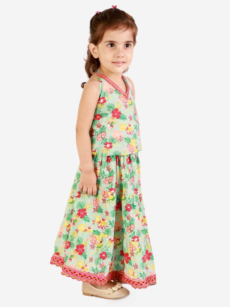 KID1 Banjara skirt with halter neck choli