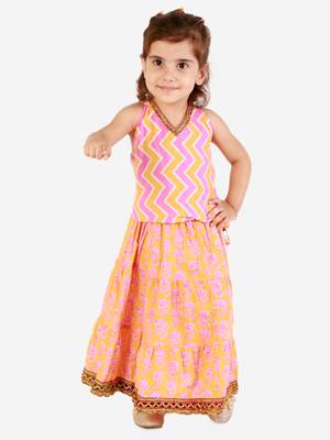 KID1 Banjara skirt with halter neck choli 1