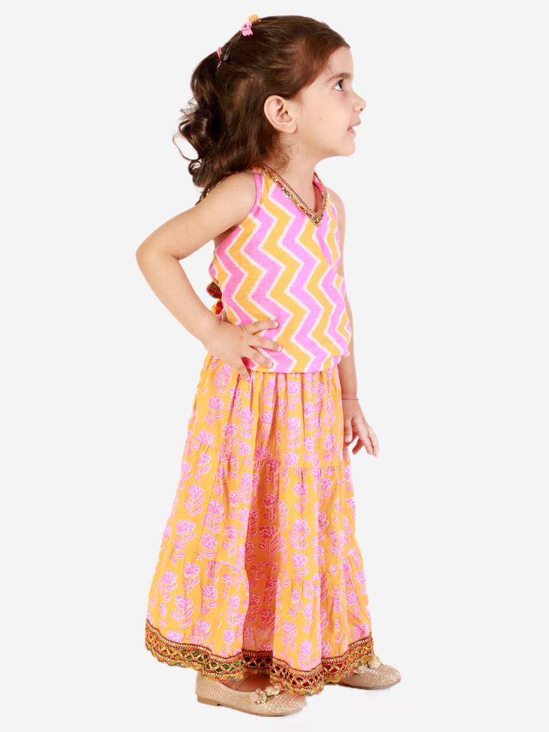 KID1 Banjara skirt with halter neck choli