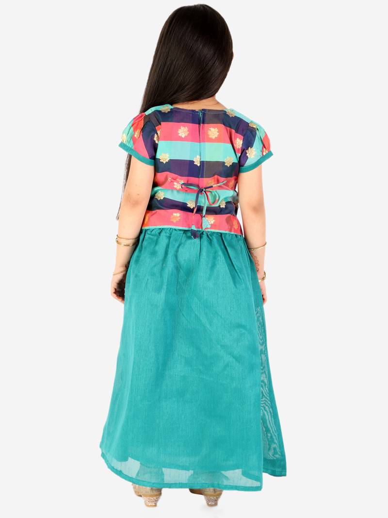 KID1 Gold Weave Jacquard Pavda Pattu