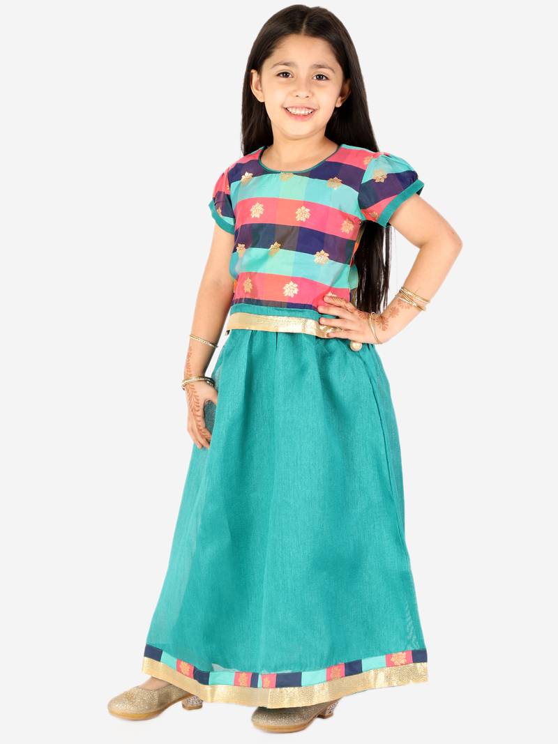 KID1 Gold Weave Jacquard Pavda Pattu