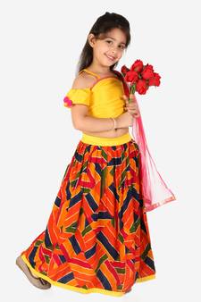 KID1 Zig Zag  Lehenga Choli