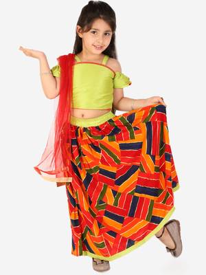 KID1 Zig Zag  Lehenga Choli 1