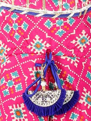 KID1 Pattola print top with dhoti 4