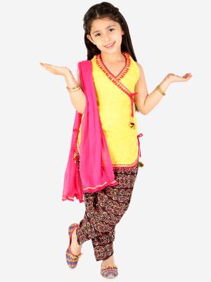 KID1 Sia halter neck kurti salwar 1