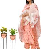 Peach woven cotton combo-kurtis