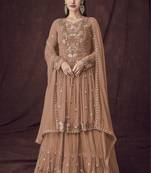 Chiku embroidered faux georgette salwar