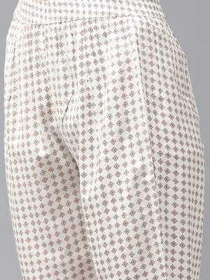 Maroon hand woven rayon ethnic-kurtis 5