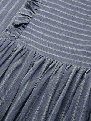 Grey woven blended cotton maxi-dresses 5
