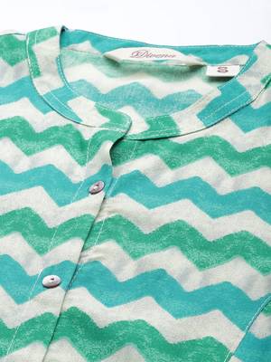 Blue printed viscose rayon tunics 2