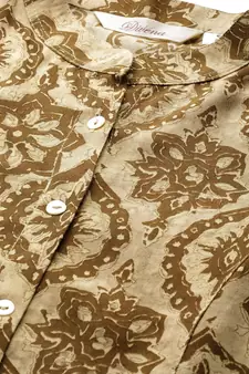 Coffee printed viscose rayon tunics