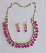 kundan Pink necklaces