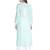 Seva Chikan Hand Embroidered Lucknawi Chikankari Sea Green Cotton Kurta For Women