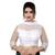 Himalay FashionBand Collar Embriodered Pink Color 3/4 Sleeve Blouse For Saree