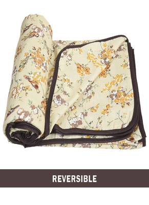 AJANTA HANDLOOM HOUSE 100% Cotton Reversible Single Dohar | Comforter for AC Beige Brown 2