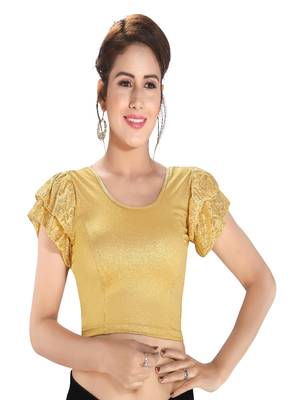 Women's Lycra Blend Non Padded Stretchable Blouse 1
