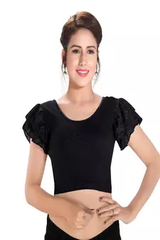 Women's Cotton Lycra Blend Non Padded Stretchable Blouse