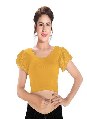 Women's Cotton Lycra Blend Non Padded Stretchable Blouse 1
