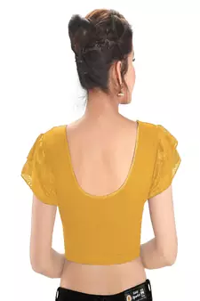 Women's Cotton Lycra Blend Non Padded Stretchable Blouse