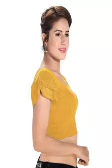 Women's Cotton Lycra Blend Non Padded Stretchable Blouse